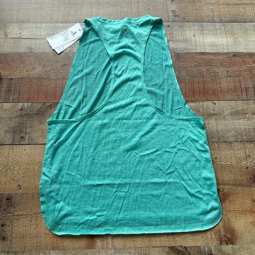 Icy Zone Marine Blue Green Sleeveless Tunic S - Picture 4 of 6